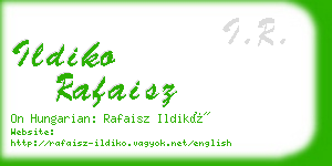ildiko rafaisz business card